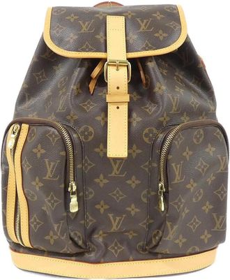 Louis Vuitton Marron Coated Canvas Backpack (Pre-Owned)