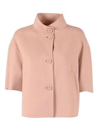 Max Mara Doretta buttoned jacket - women - Virgin Wool/Silk/Cashmere - 42 - Pink