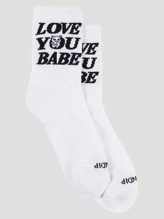 Ripndip Love You Mid Socks blanco