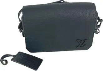 Louis Vuitton Vintage, unisex, Zwart, ONE Size, Leer, Pre-owned Pochette Schoudertas