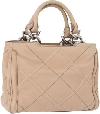 Ferragamo Pre-owned Hand Bag - Dames - Vintage Handtas - Roze - ONE Size - Leer - Vintage