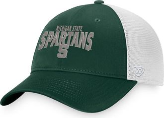 Top of the World Mens Top of the World Green/White Michigan State Spartans Breakout Trucker Snapback Hat at Nordstrom