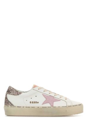 Golden Goose Deluxe Brand White Leather Hi Star Sneakers