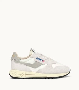 Autry Mens Reelwind Low Sneaker In White Nylon/suede