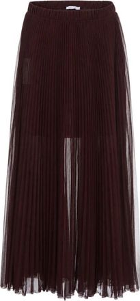 Patrizia Pepe Maxi Rokken - Dames - Maxi Rokken - Bruin - S - Polyester - Rokken