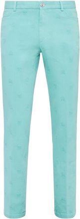 Philipp Plein Heren, Broeken, Blauw, Maat: 3XL Katoen