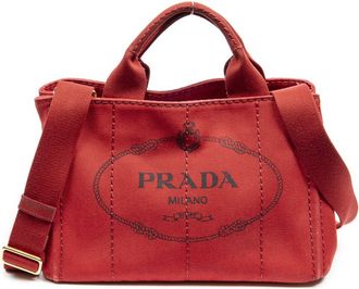 Prada Small Canapa Tote Schoudertas