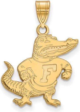Diamond2Deal 14k Yellow Gold Gold Florida Gator Large Pendant