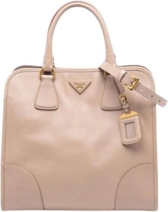 Prada Pre-owned Handbags, female, Pink, Size: ONE SIZE Pre-owned Leather prada-bags