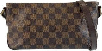 Louis Vuitton Pre-owned Damier Pochette Schoudertas - Dames - Pre-owned - Bruin - Maat: ONE Size