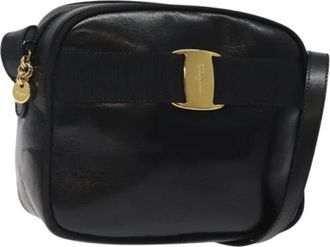 Ferragamo Pre-owned Schoudertas - Dames - Vintage Schoudertas - Zwart - ONE Size - Leer - Vintage