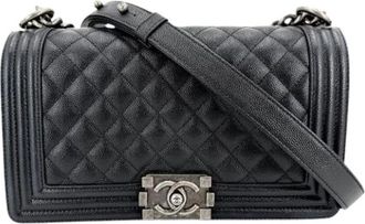 Chanel Pre-owned Vintage Shoulder Bag - Dames - Vintage Schoudertas - Zwart - ONE Size - Leer - Vintage