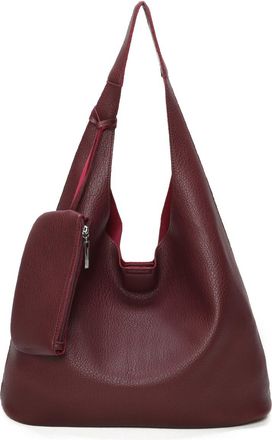Generic Luxury Womens Hobo Handbag, Faux Leather Shoulder Bag with Multiple Compartments, Large Capacity Tote, 46 x 37 x 14 cm (Wine)