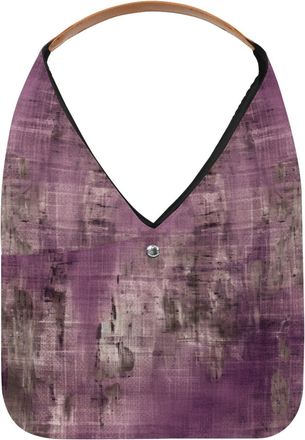 Generic Purple Vintage Mottled Pattern Reusable Lightweight Grocery Bags - Foldable Into Compact Pouch, Washable & Sturdy, Multipurpose for Shopping and Trave