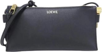 Loewe Pre-owned Borsa a Spalla in Pelle di Vitello Hoya Pouch - - Pre-owned - Donna - Nero - ONE SIZE