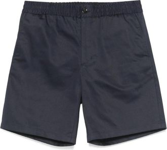 Ami Shorts met elastische taille - Heren - Korte Broeken - Blauw - S - Katoen - Korte Broeken