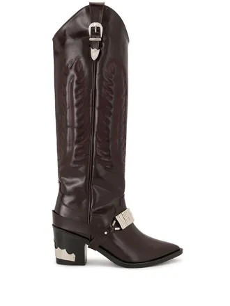 Toga Archives Overknee cowboylaarzen - Rood