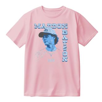 Generic Maddox Batson Photo Cotton T-Shirt Round Neck Short Sleeve Women Men Casual Streetwear Tee (Pink,S)