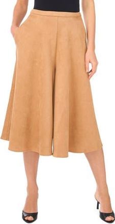 Ted Baker Faux Suede Wide Leg Culottes in Light Brown at Nordstrom Rack, Size X-Small