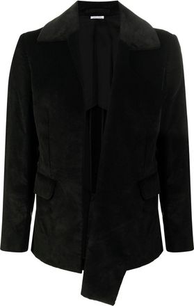 Comme Des Garçons corduroy single-breasted blazer - men - Cupro/Cotton - M - Black