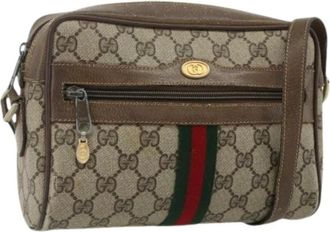 Gucci Pre-owned Cross Body Bags, female, Beige, Size: ONE SIZE Pre-owned Vintage Shoulder Bag