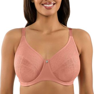 Affinitas Enora Minimizer Bra in Muted Clay at Nordstrom, Size 40Ddd