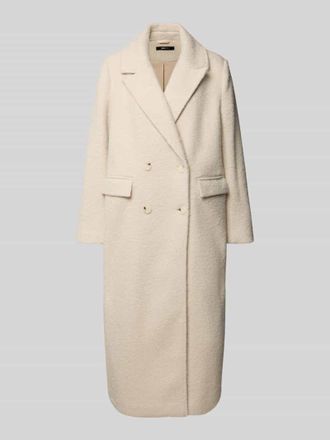 Gina Tricot Relaxed Fit Mantel mit Reversragen in Offwhite, Gr&ouml;&szlig;e XS