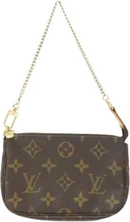 Louis Vuitton Pre-owned Mini Bags, female, Brown, Size: ONE SIZE Pre-owned Pochette Pouch