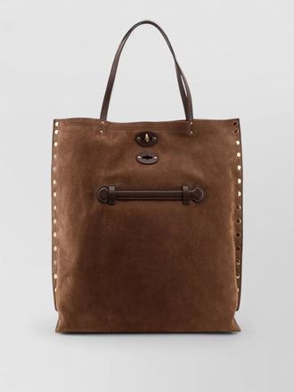 Zanellato leather studded tote bag