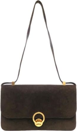 Herm&egrave;s Pre-owned Fabric shoulder-bags - Dames - Vintage Schoudertas - Bruin - ONE Size - Vintage