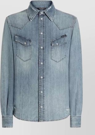 Dolce & Gabbana western shirt pointed collar chest pockets