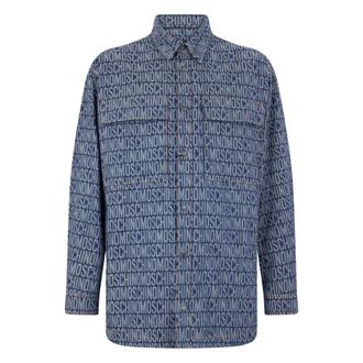 Moschino Denim Shirt - Heren - Spijkeroverhemden - Blauw - XL - Denim - Overhemden