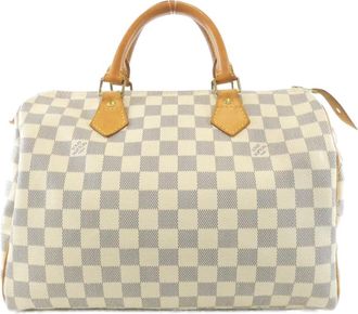 Louis Vuitton Azur Coated Canvas Boston Bag (Pre-Owned)