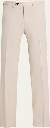 Kiton Mens Wool Twill Trousers