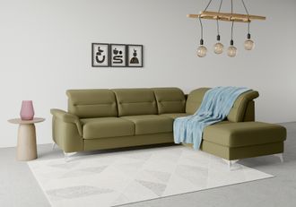 Sit&more Ecksofa »Sinatra L-Form« mit Ottomane, optional mit Kopfteilverstellung und Armteilfunktion