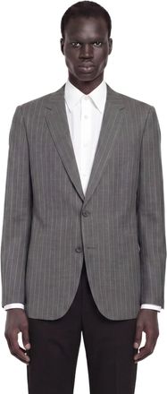 Valentino Single-Breasted Blazer in Pinstripe Wool