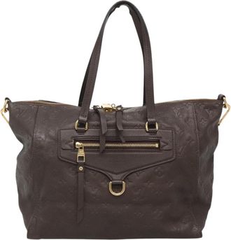 Louis Vuitton Lumineuse Brown Leather Tote Bag (Pre-Owned)