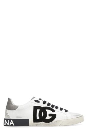 Dolce & Gabbana Leather Low-Top Sneakers