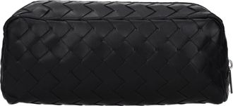 Bottega Veneta Herrens Pochette aus schwarzem Leder