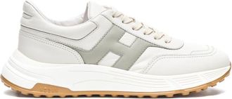 Hogan White Hyperlight Leather Sneakers