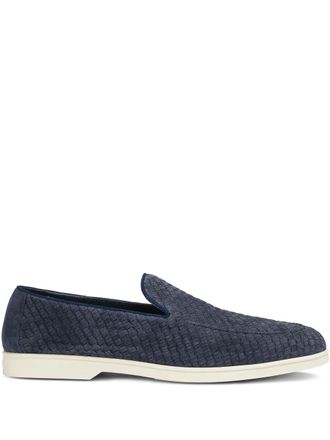 Doucal's suede loafers - Blue