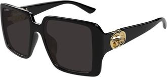 Gucci Gg 1692S Zonnebril - Dames - Zonnebrillen - Zwart - 54 MM - Accessoires