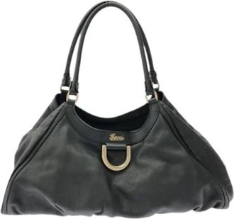 Gucci Pre-owned Vintage Schoudertas - Dames - Vintage Schoudertas - Zwart - ONE Size - Leer - Vintage