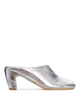 Dries Van Noten Mules In Laminated Leather