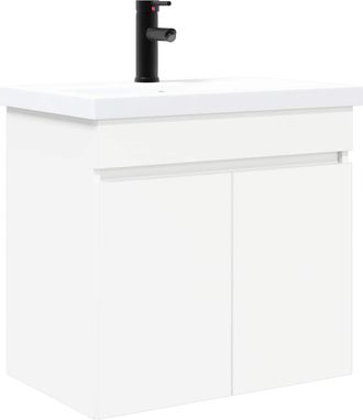 vidaXL M&oacute;dulo De Ba&ntilde;o Con Grifer&iacute;a Blanco 61 X 40 X 74,5 Cm Vidaxl
