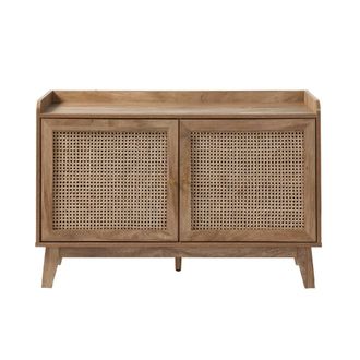 Calicosy 2-Door Buffet In Rattan Cane, 110 Cm Wide - PALMO in Light Brown