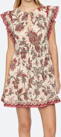 Sea New York Cassandra Print Tunic Dress In Brown Multi
