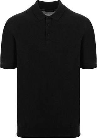 Roberto Collina Polo in cotone con ricamo logo - Nero