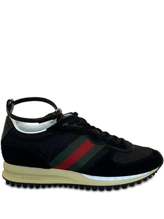 Gucci ankle-strap sneakers - Black
