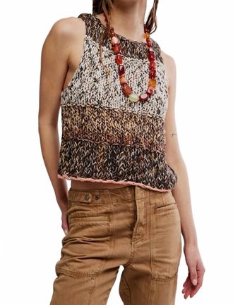 Free People Flea Market Tank Top In Natural Combo